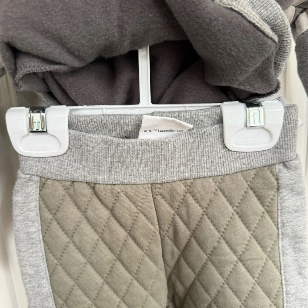 Gray and Green Baby Yoda Hoodie Set - Picture 5 of 7